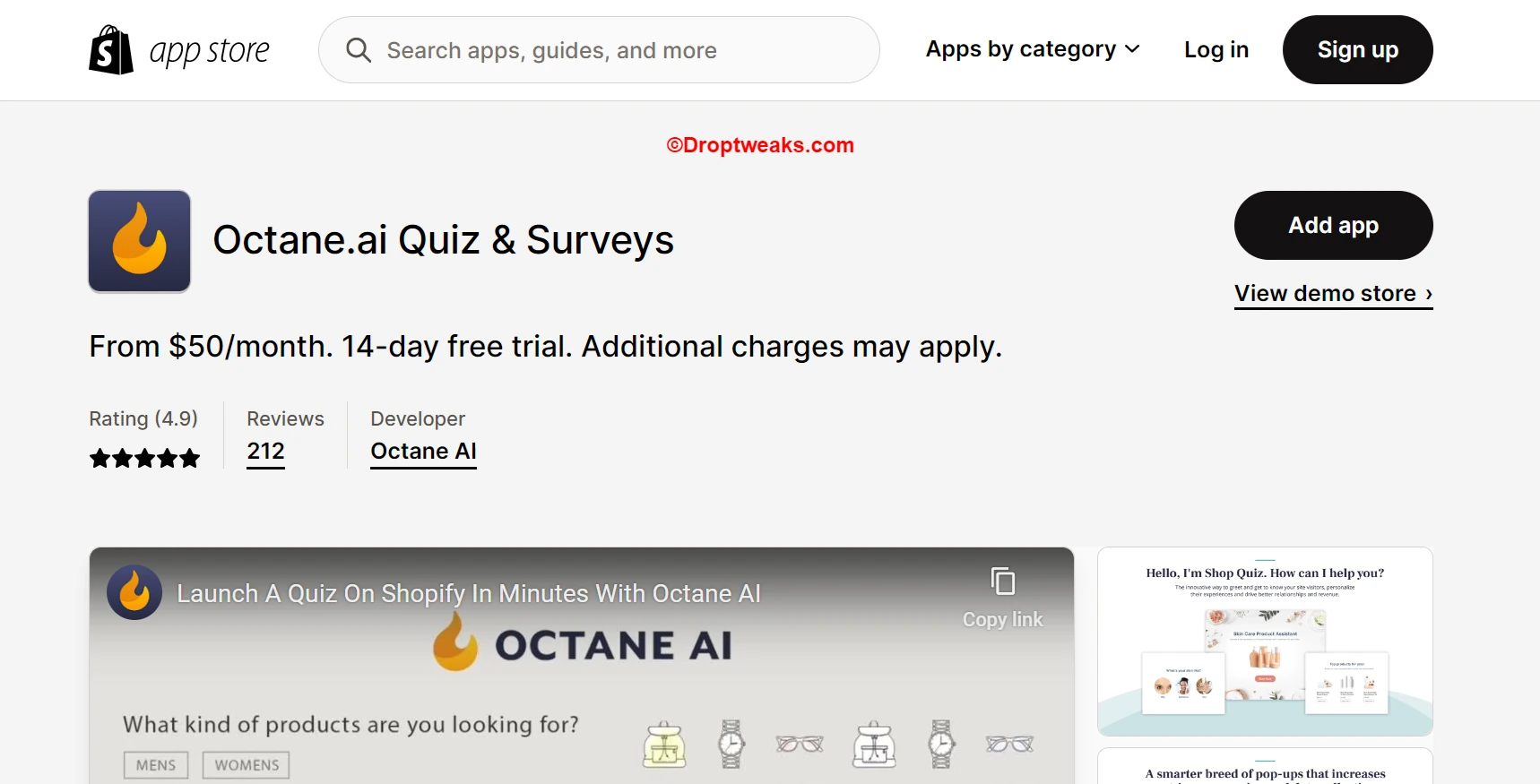 Octane AI Shopify Plus Certified app