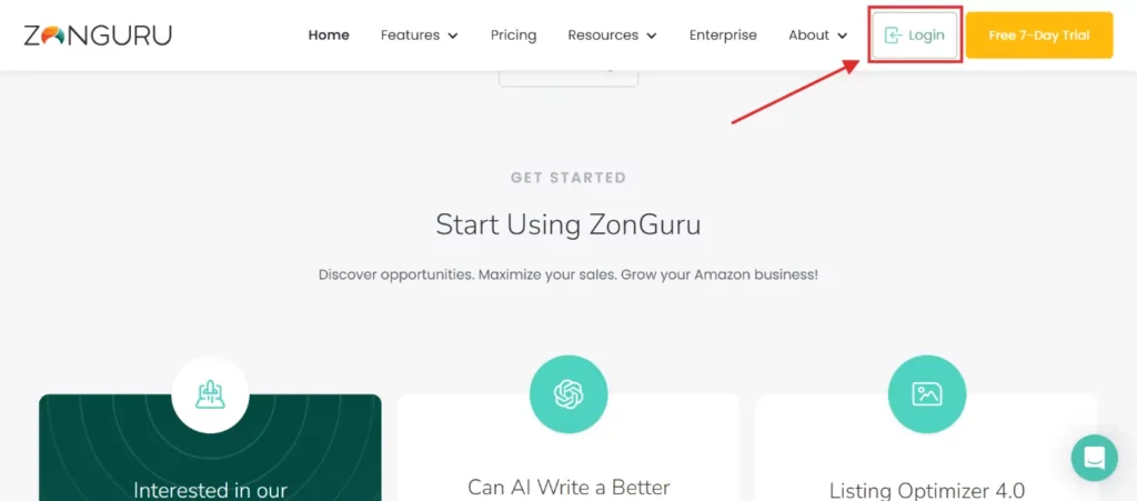 ZonGuru Chrome Extension Sign in